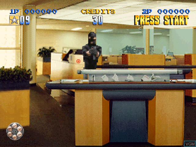Image in-game du jeu Lethal Enforcers I & II sur Sony Playstation