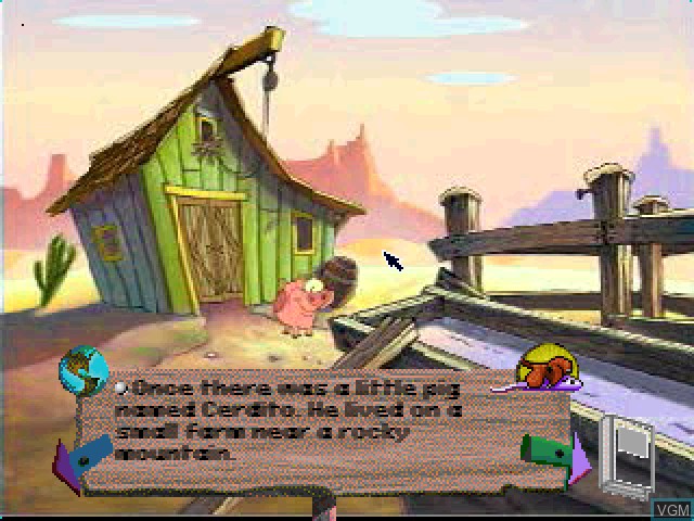 Image in-game du jeu Liquid Books Adventure 2 - Amrita's Trees and Cerdito and the Coyote sur Sony Playstation