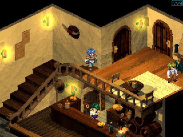 Image in-game du jeu Kaeru no Ehon - Nakushita Kioku o Motomete sur Sony Playstation