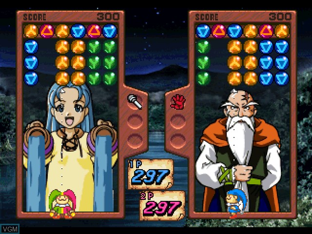 Image in-game du jeu Magical Drop F - Daibouken Mo Rakujyanai! sur Sony Playstation