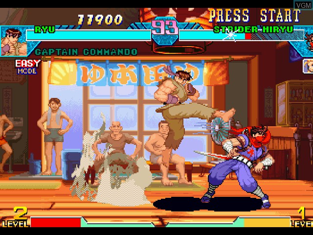 Image in-game du jeu Marvel vs. Capcom - Clash of Super Heroes sur Sony Playstation