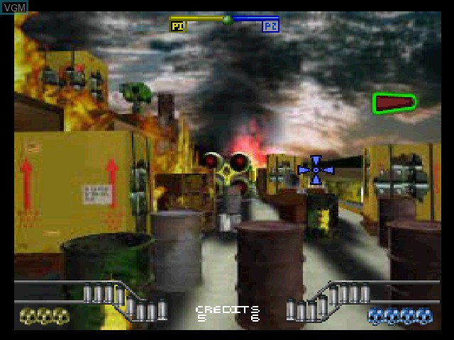 Image in-game du jeu Maximum Force sur Sony Playstation