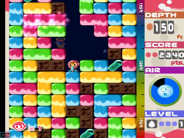 Image in-game du jeu Mr. Driller sur Sony Playstation
