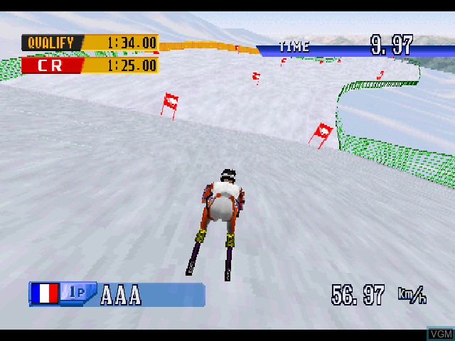 Image in-game du jeu Nagano Winter Olympics '98 sur Sony Playstation