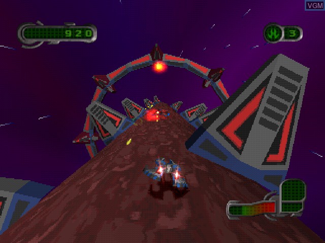 Image in-game du jeu Nanotek Warrior sur Sony Playstation