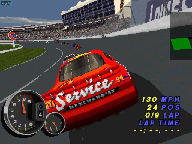 Image in-game du jeu NASCAR 99 sur Sony Playstation