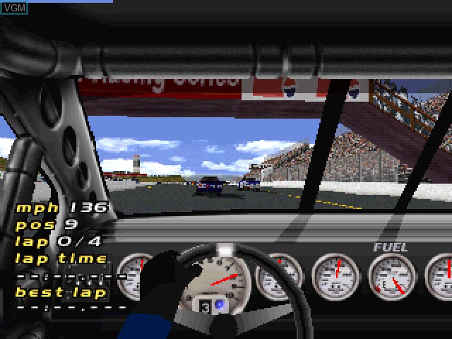 Image in-game du jeu NASCAR 2000 sur Sony Playstation