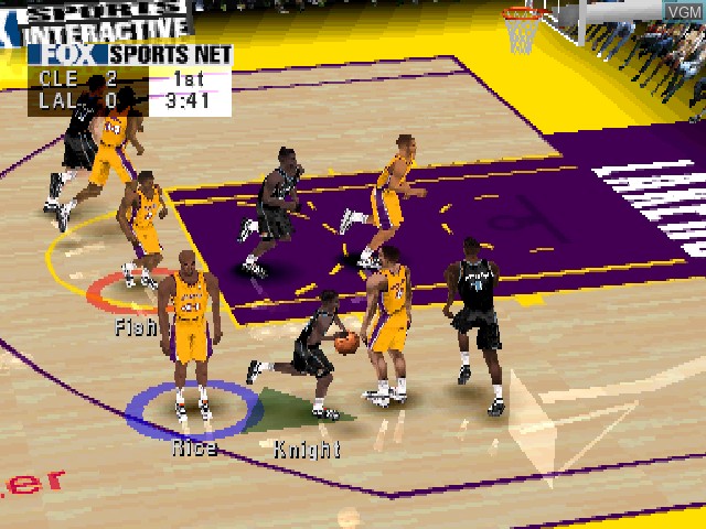 Image in-game du jeu NBA Basketball 2000 sur Sony Playstation