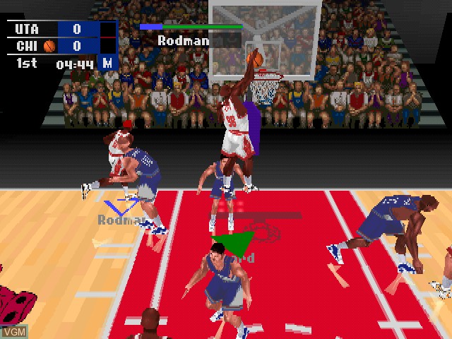 Image in-game du jeu NBA Fastbreak '98 sur Sony Playstation