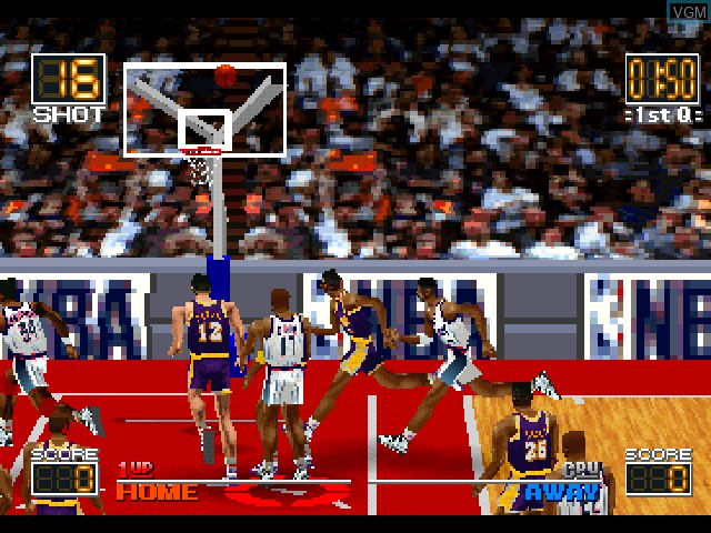 Image in-game du jeu NBA In the Zone sur Sony Playstation
