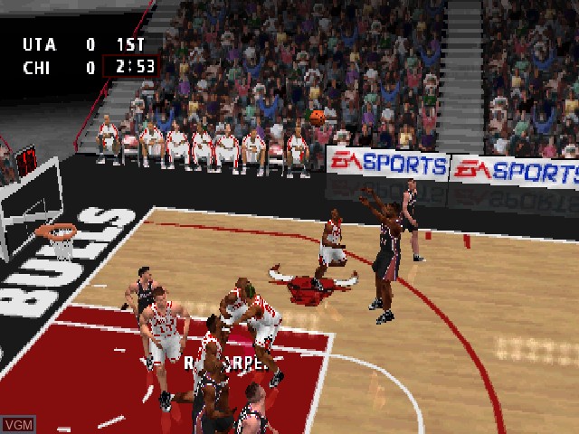 Image in-game du jeu NBA Live 99 sur Sony Playstation