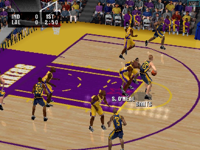 Image in-game du jeu NBA Live 2001 sur Sony Playstation