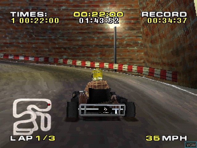 Image in-game du jeu Michael Schumacher Racing World Kart 2002 sur Sony Playstation
