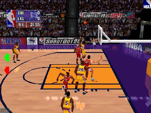 Image in-game du jeu NBA ShootOut 98 sur Sony Playstation