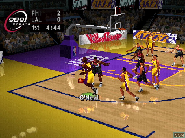 Image in-game du jeu NBA ShootOut 2002 sur Sony Playstation
