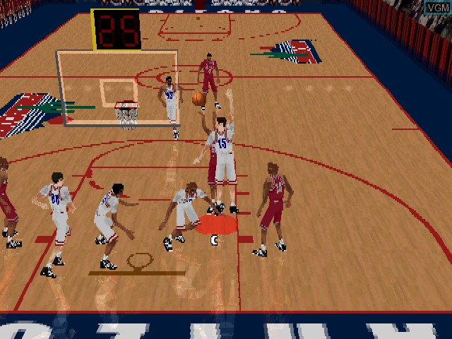 Image in-game du jeu NCAA Basketball Final Four 97 sur Sony Playstation
