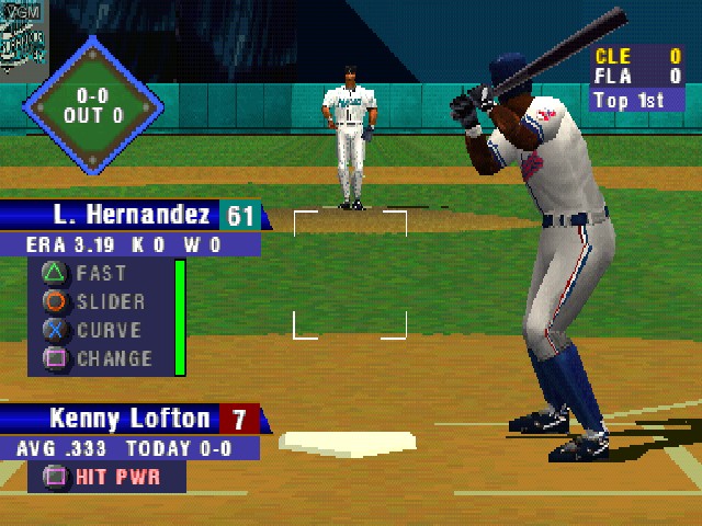 Image in-game du jeu MLB 99 sur Sony Playstation