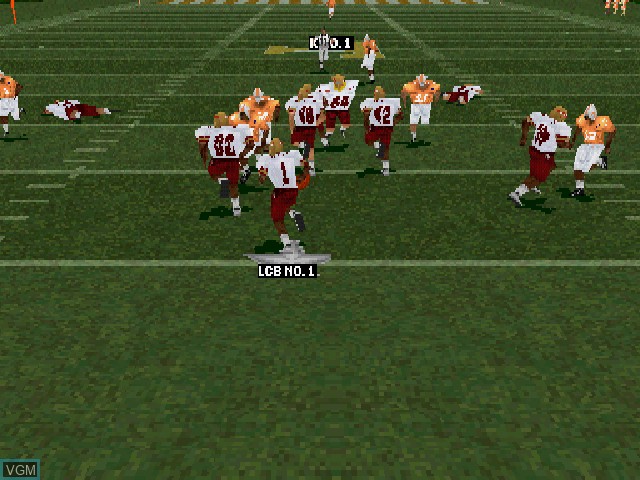 Image in-game du jeu NCAA Football 2000 sur Sony Playstation