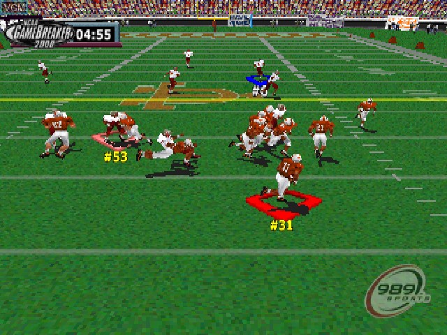 Image in-game du jeu NCAA GameBreaker 2000 sur Sony Playstation