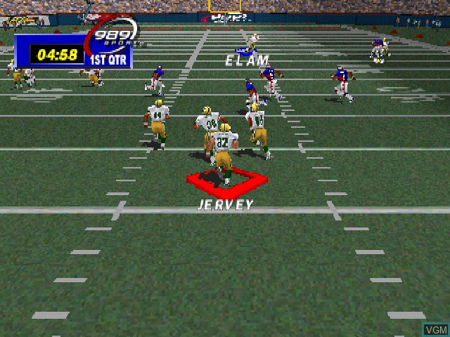 Image in-game du jeu NFL GameDay 99 sur Sony Playstation