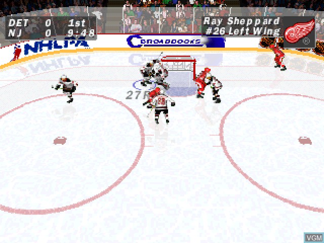Image in-game du jeu NHL Faceoff sur Sony Playstation