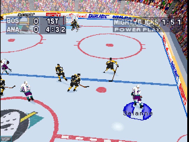 Image in-game du jeu NHL PowerPlay '96 sur Sony Playstation