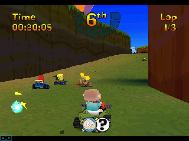 Image in-game du jeu NickToons Racing sur Sony Playstation