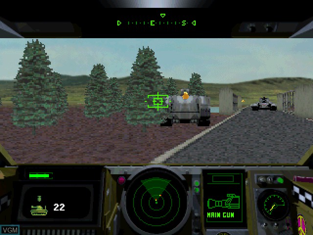 Image in-game du jeu Shellshock sur Sony Playstation