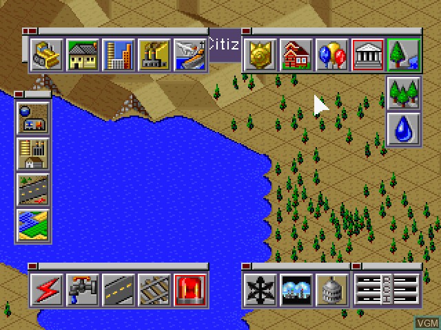 Image in-game du jeu SimCity 2000 sur Sony Playstation