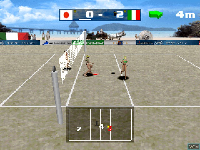 Image in-game du jeu Simple 1500 Series Vol. 72 - The Beach Volley sur Sony Playstation