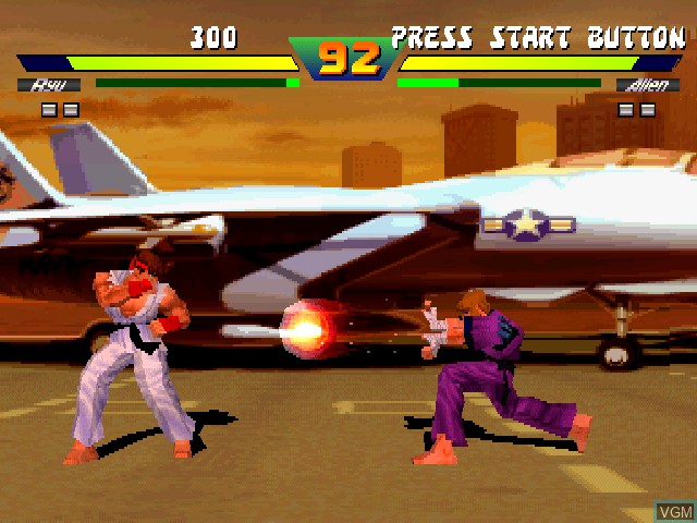 Image in-game du jeu Street Fighter EX Plus Alpha sur Sony Playstation