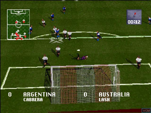 Image in-game du jeu Striker 96 sur Sony Playstation