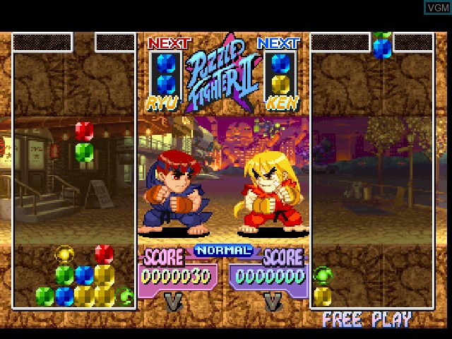Image in-game du jeu Super Puzzle Fighter II Turbo sur Sony Playstation