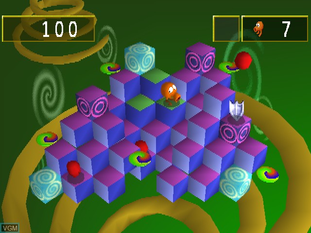 Image in-game du jeu Q*bert sur Sony Playstation