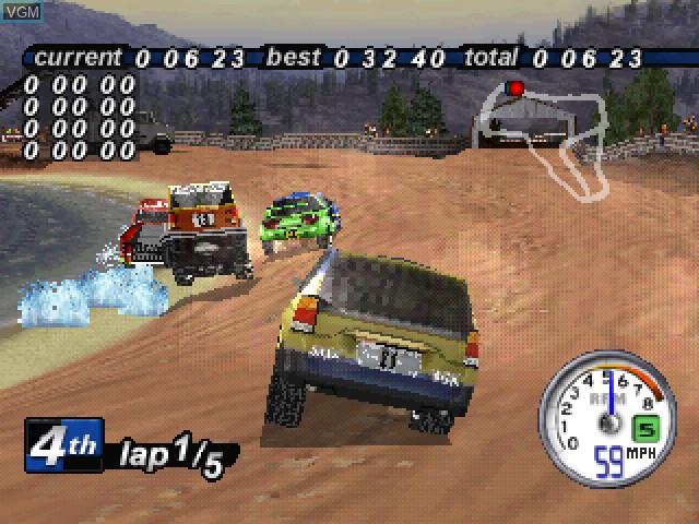 Image in-game du jeu Rally Cross 2 sur Sony Playstation