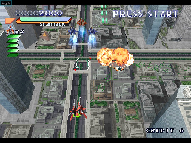 Image in-game du jeu RayStorm sur Sony Playstation