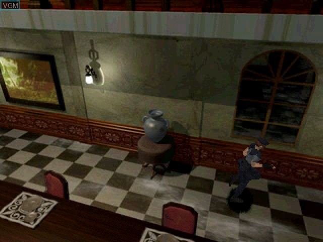 Image in-game du jeu Resident Evil sur Sony Playstation