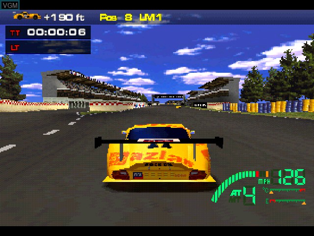 Image in-game du jeu Test Drive Le Mans sur Sony Playstation