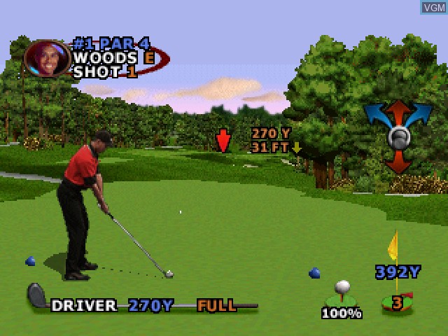 Image in-game du jeu Tiger Woods PGA Tour 2000 sur Sony Playstation