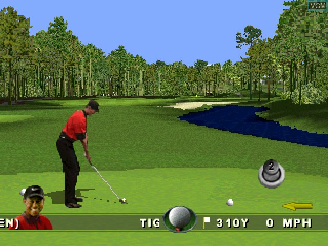 Image in-game du jeu Tiger Woods 99 PGA Tour Golf sur Sony Playstation