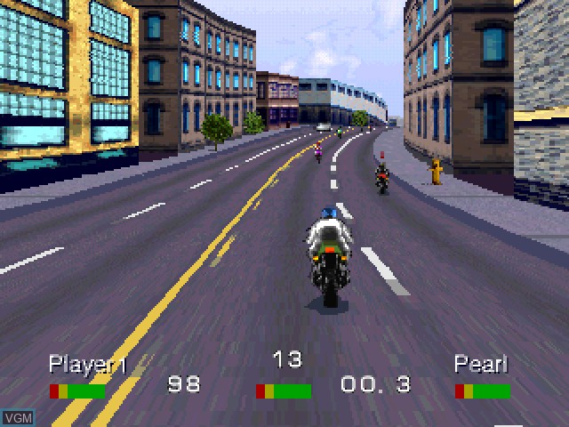 Image in-game du jeu Road Rash sur Sony Playstation