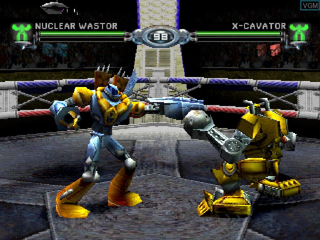 Image in-game du jeu Rock 'Em Sock 'Em Robots Arena sur Sony Playstation
