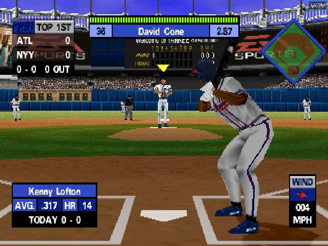 Image in-game du jeu Triple Play '98 sur Sony Playstation