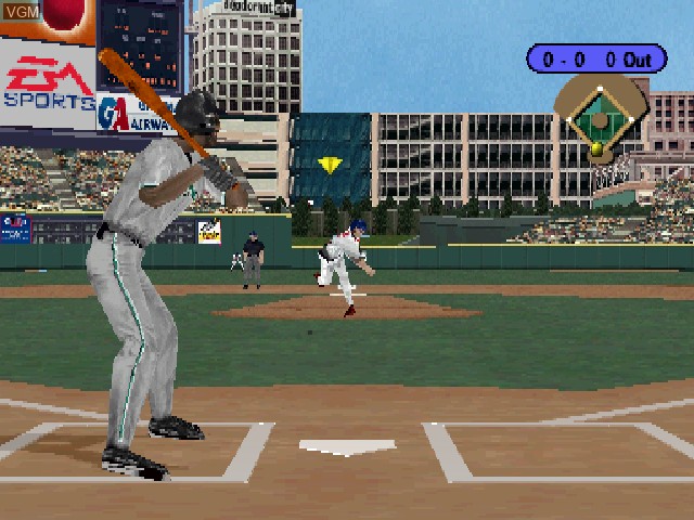 Image in-game du jeu Triple Play '99 sur Sony Playstation