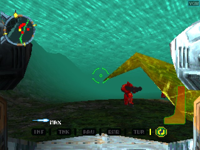 Image in-game du jeu Uprising X sur Sony Playstation