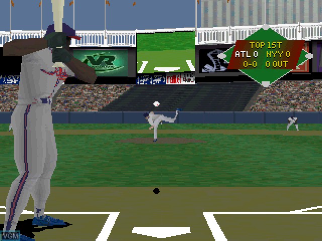 Image in-game du jeu VR Baseball '97 sur Sony Playstation