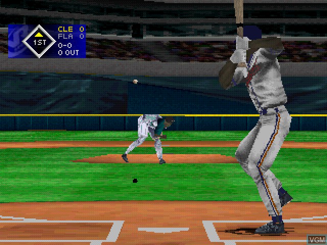 Image in-game du jeu VR Baseball '99 sur Sony Playstation