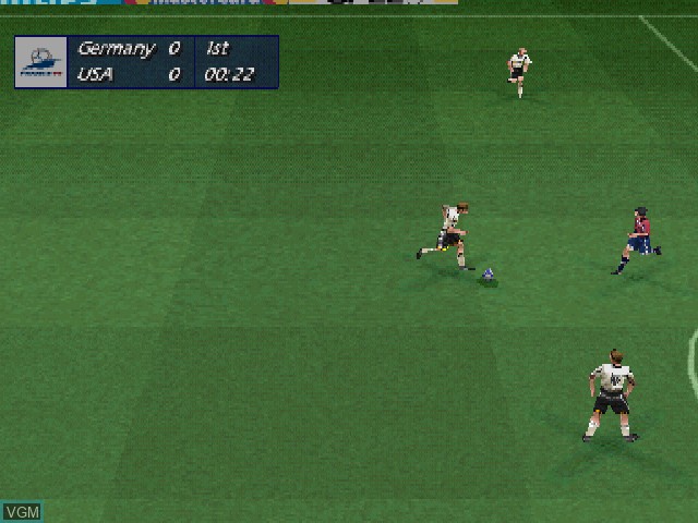 Image in-game du jeu World Cup 98 sur Sony Playstation