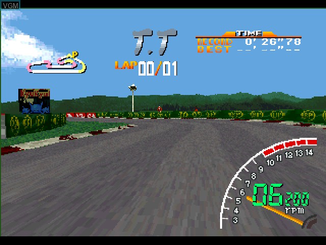Image in-game du jeu Ayrton Senna Kart Duel sur Sony Playstation