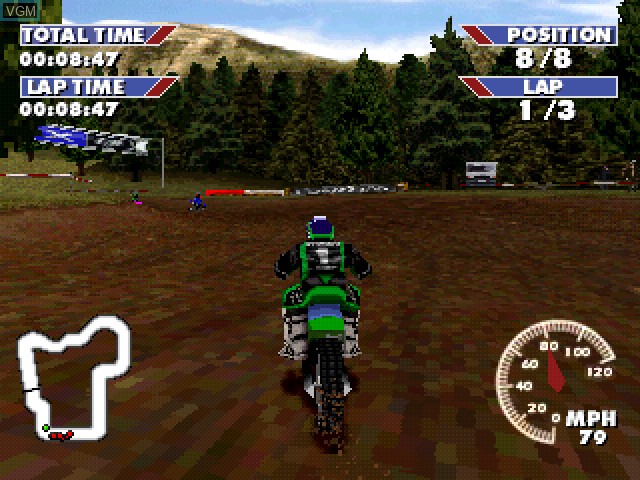 Image in-game du jeu Championship Motocross Featuring Ricky Carmichael sur Sony Playstation